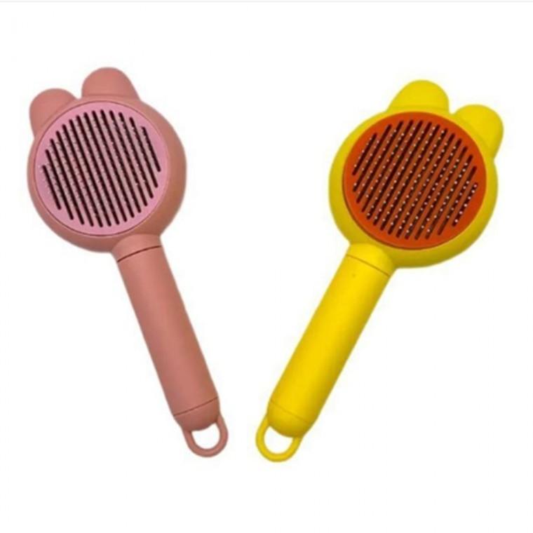 애견 원터치 핀 브러쉬