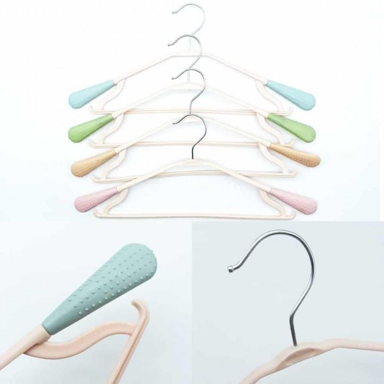 미끄럼방지 옷걸이 니트옷걸이 티셔츠옷걸이 코트옷걸이 철제논슬립옷걸이 정장옷걸이
