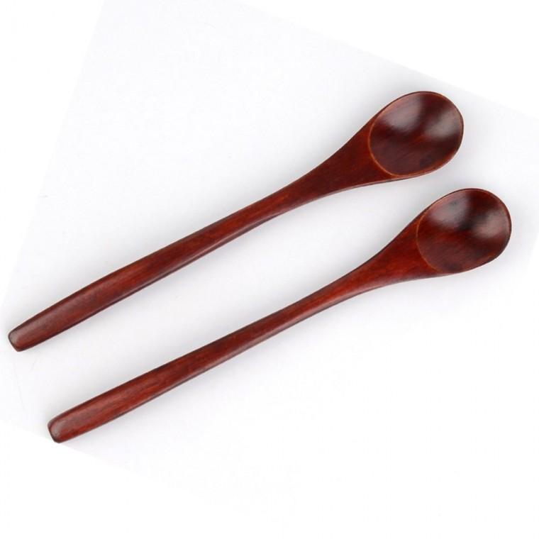 옻칠 롱스푼 2P 머들러 커피롱스푼 우드수저