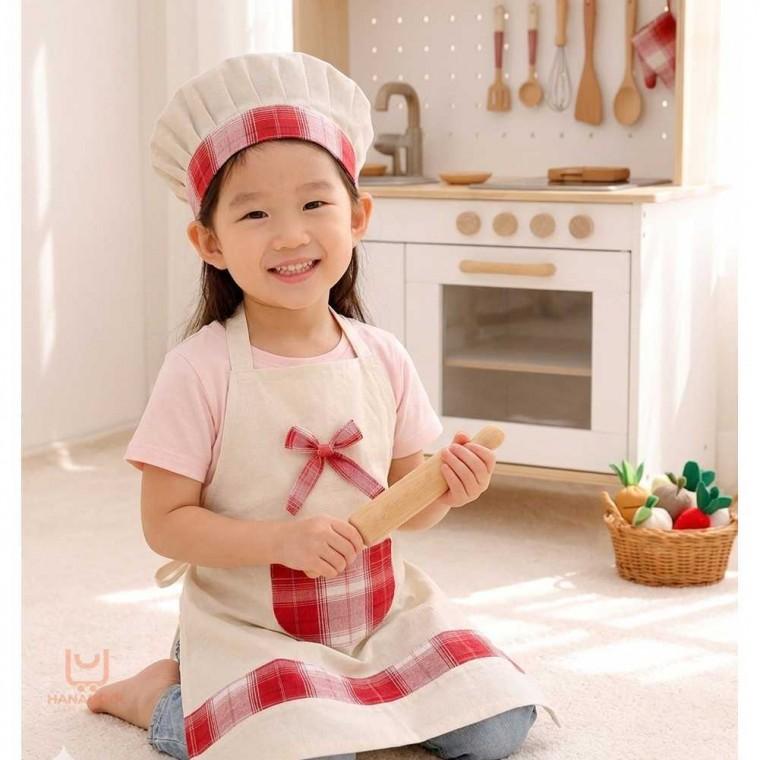 어린이 앞치마 소품 요리사놀이 아기주방놀이 주방놀이