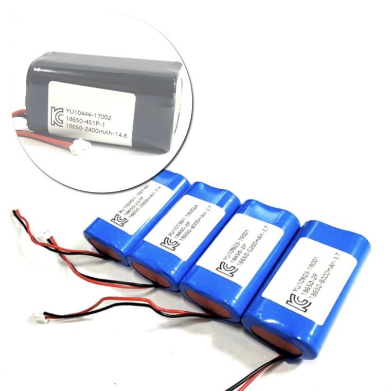 산업용 전자기기 보호회로 리튬이온 배터리 팩 2400mAh