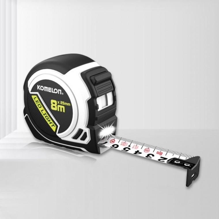 2600mm USB 충전식 LED 줄자 8M 5000mcd