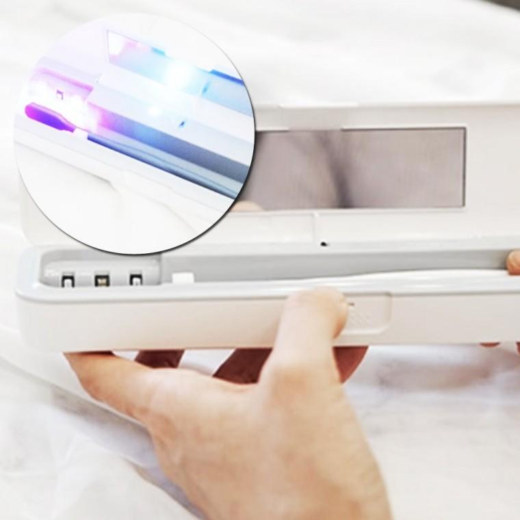 UV C LED 살균 C 타입 충전 휴대용 칫솔 살균기 색상 선택