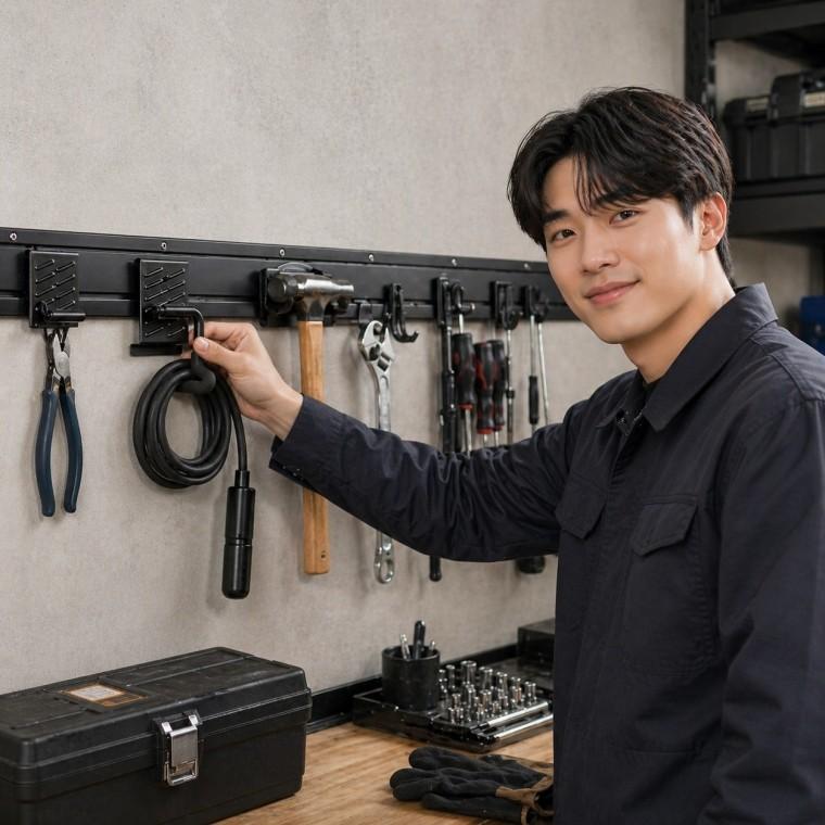 스토리지 후크 레일 공구 걸이 에스형 후크