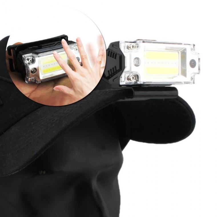 클립 랜턴 모션센서 마그넷 충전식 3LED 5 모드 멀티 헤드 랜턴