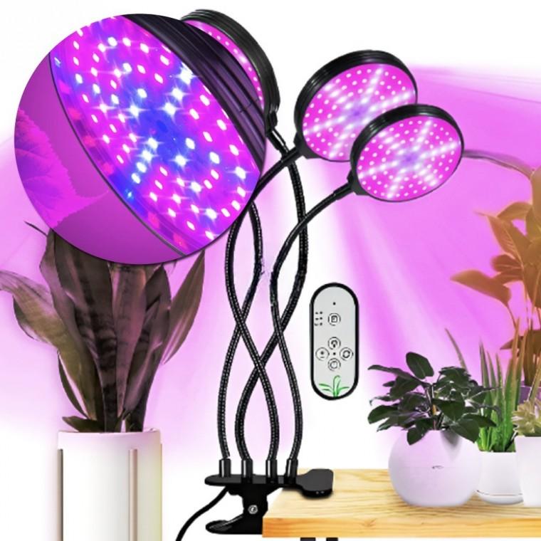 USB 방식 풀 스펙트럼 4 헤드 60W 312 LED 식물 성장 조명