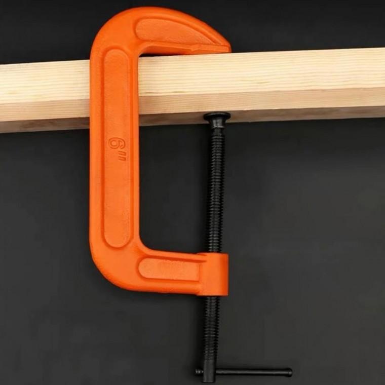 목공 DIY 용접 쇠 고정 강력형 C 형 클램프 6 인치