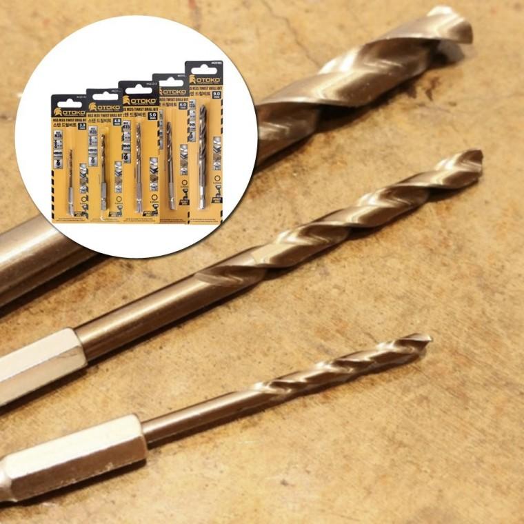 135 도 각 HSS 스텐 드릴 비트 1.0mm 낱개포장