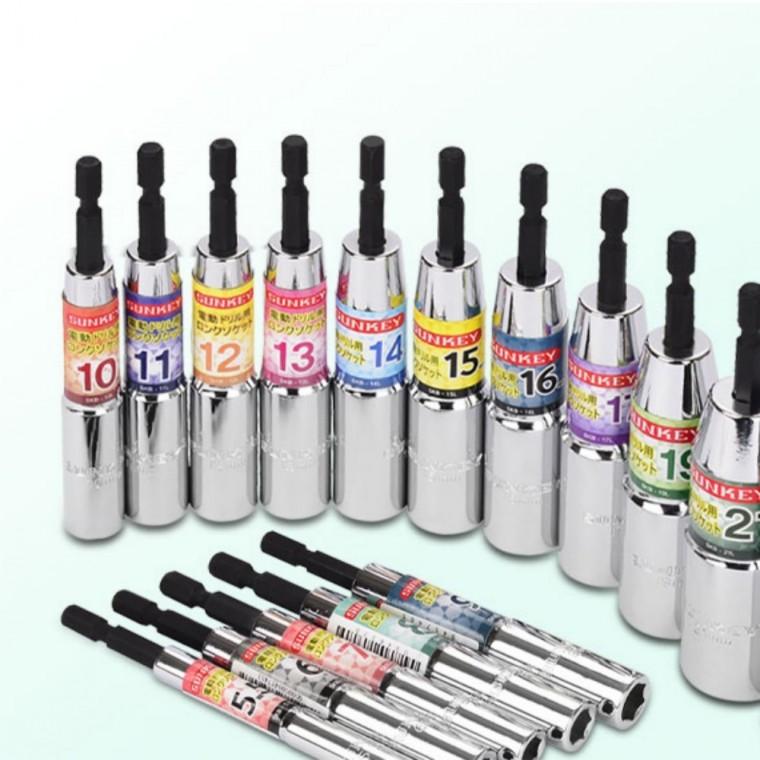 크롬 몰리브덴 110mm 롱 육각 비트 소켓 7mm
