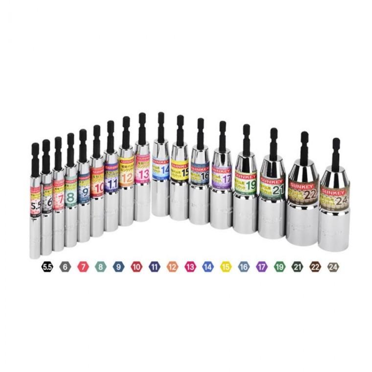 크롬 몰리브덴 110mm 롱 육각 비트 소켓 21mm