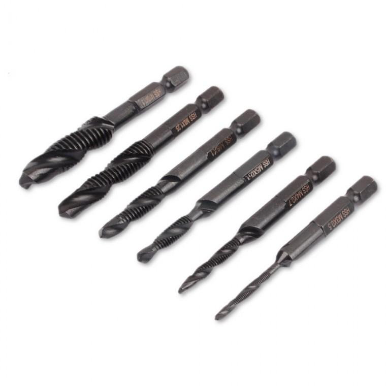드릴 탭핑 디버링 육각샹크 탭핑 비트 M8x1 25