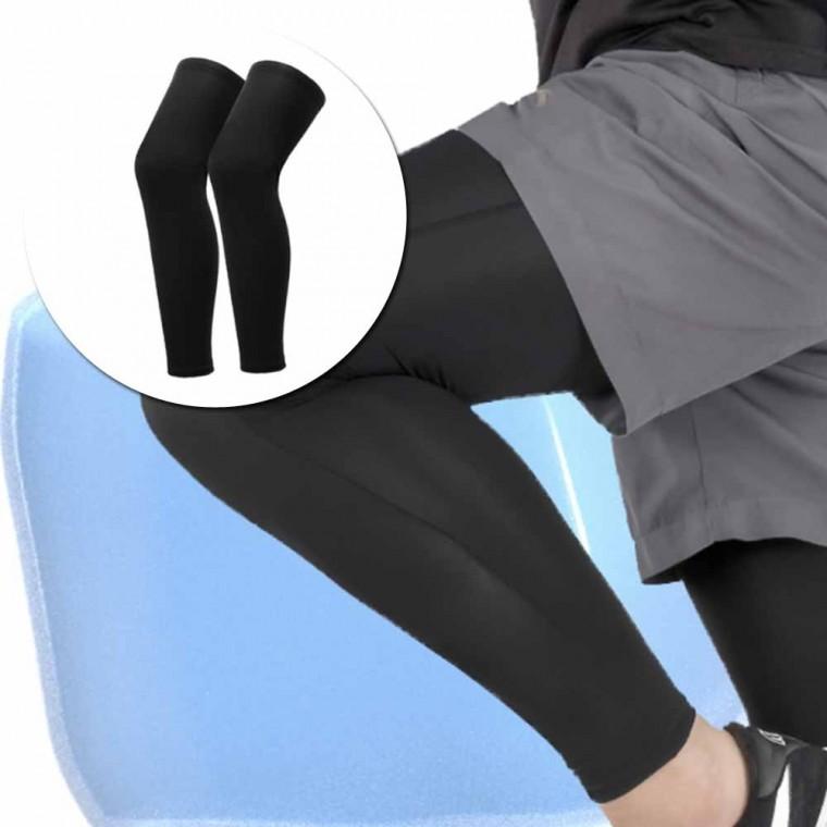 남여공용 UV 차단 무릎보호 통기성 다리토시 블랙