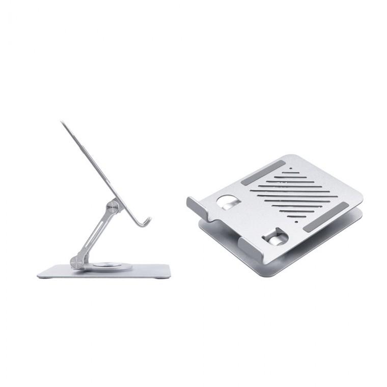 회전식 태블릿 스마트폰 거치대 Silver 360도 회전