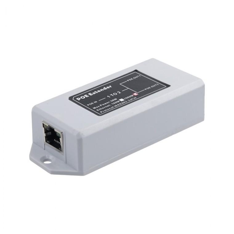 1x2 POE 분배기 스플리터 분 CCTV POE기기 2대 연결