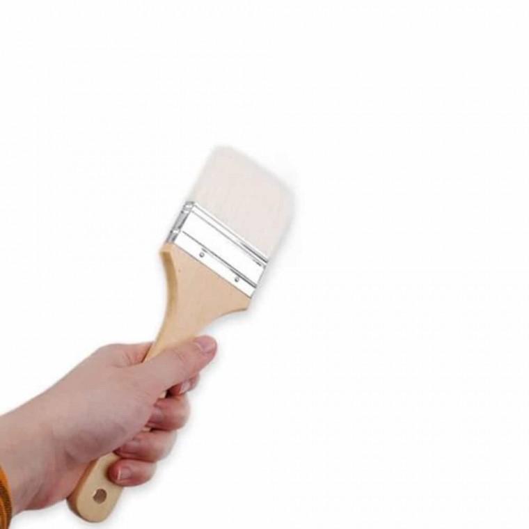 붓 유성 백색 일자 두꺼운 미장붓 페인트붓