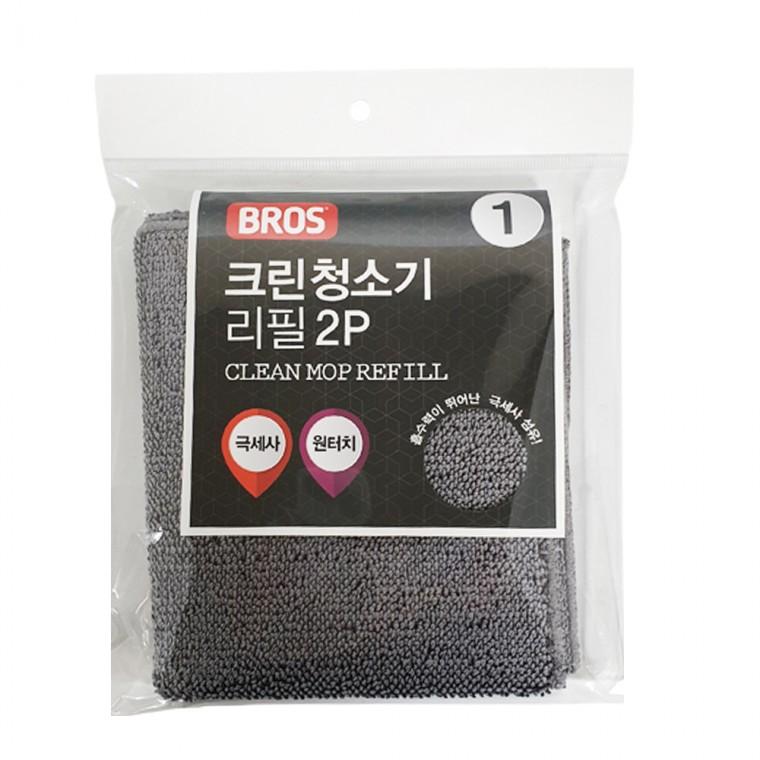 f크린청소기 리필2p (32x29) 0187 극세사 교체형걸레