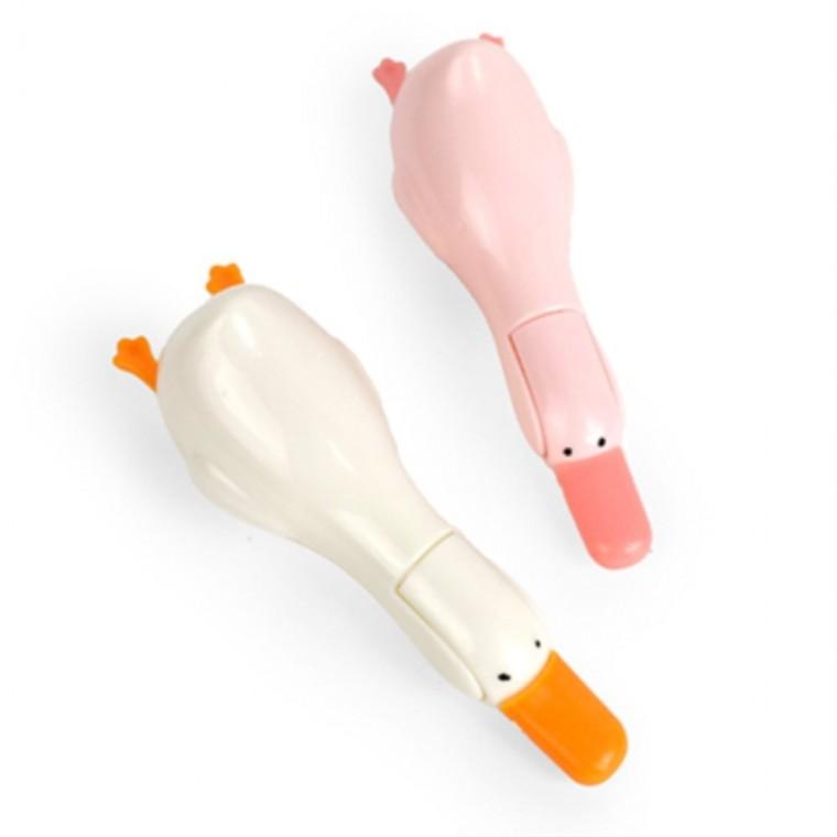 욕실청소집게 오리 머리카락집게 화이트