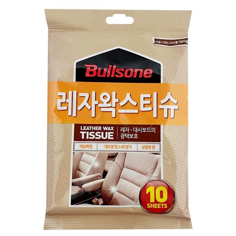 불스원 레자왁스티슈 10매 광택보호 차량용 가죽보호
