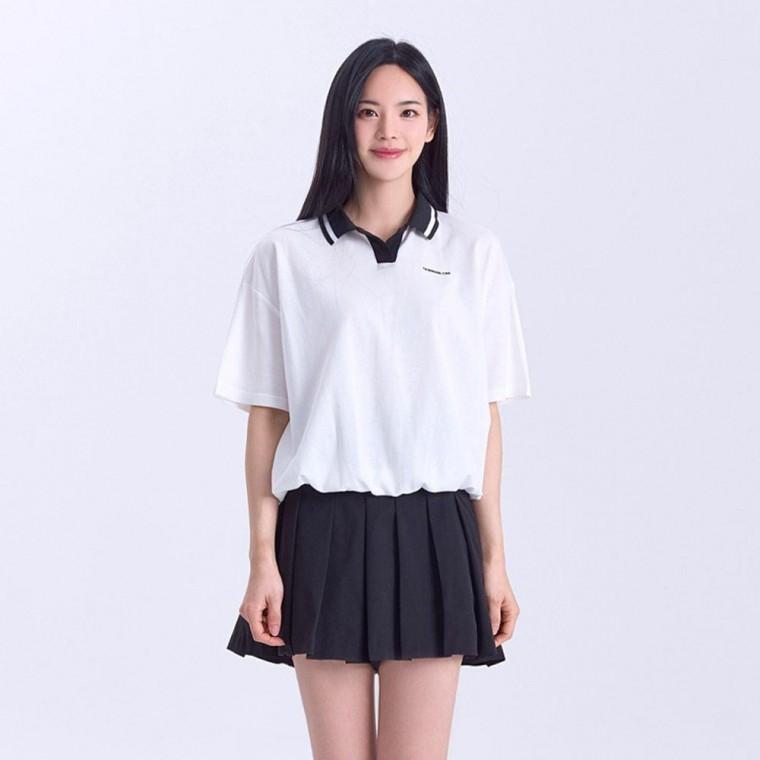 여성 티셔츠 프리밴딩 데일리 스포츠 카라