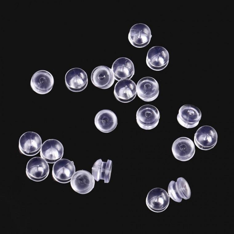 실리콘 햄버거 귀걸이 클러치 200개 1팩 뒷마개 5mm 200개 햄버거