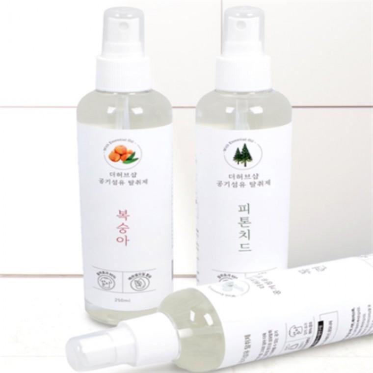 250ml 섬유 탈취제 목련향탈취제 복숭아향탈취제