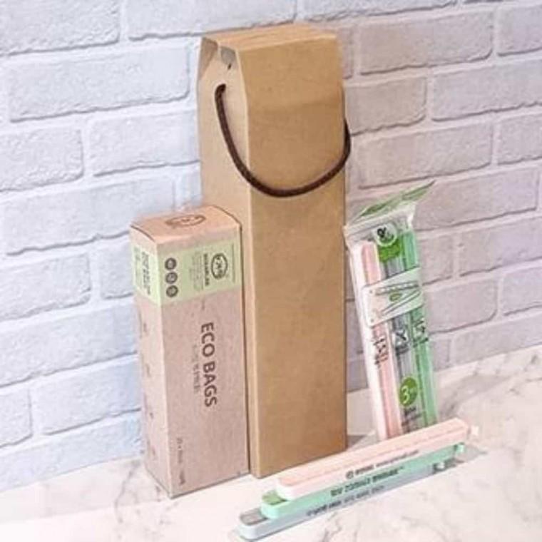 에코비닐백 세트 중형 봉지집게 과자밀봉기 비닐백중형