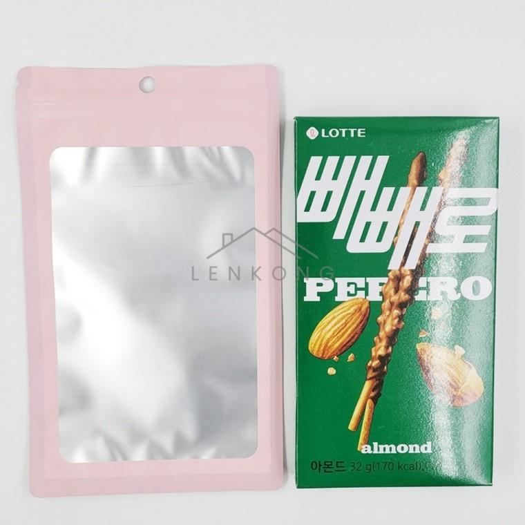 포장용 핑크 지퍼백 12cm X 20cm 선물포장지 포장용품 포장지 생일선물포장 귀여운포장지