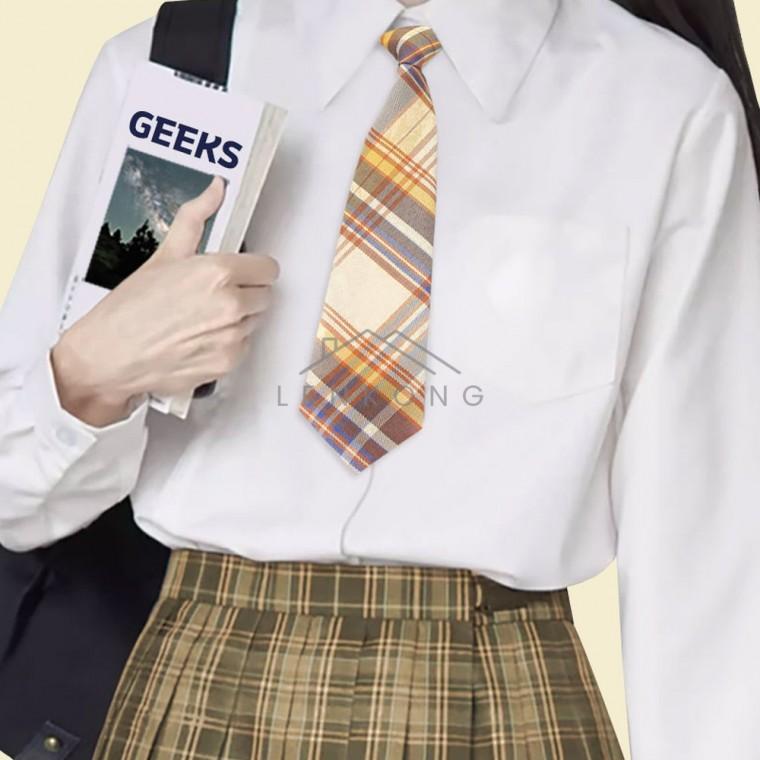자동 넥타이 옐로우 자동넥타이 빈티지넥타이 단체넥타이 교복넥타이 체크넥타이