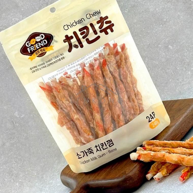 강아지닭고기간식 치킨츄 24p 강아지간식 강아지치석제거간식 강아지저지방간식 강아지닭가슴살 강아지닭가