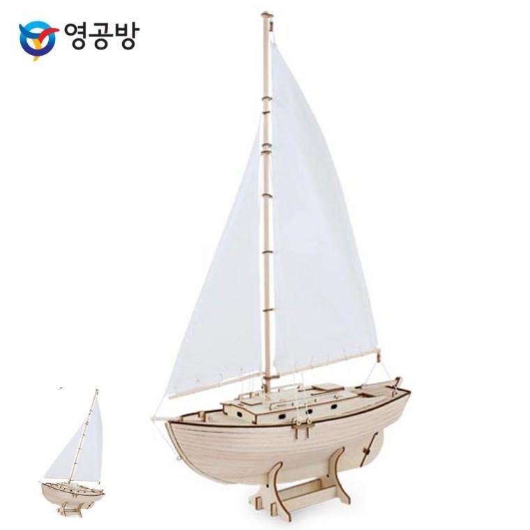 목재장난감 나무조립장난감 목재조립 피규어 나무판모형만들기재료 슬루프 목제보트