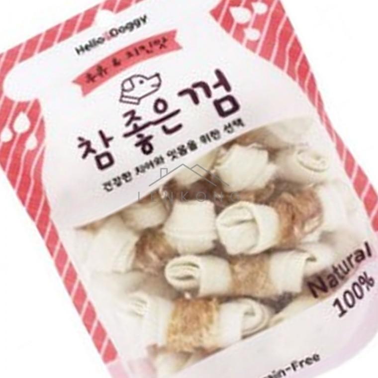 강아지개껌 우유&치킨맛 15p 강아지고기간식 반려견껌 강아지우유껌 애견껌 강아지껌
