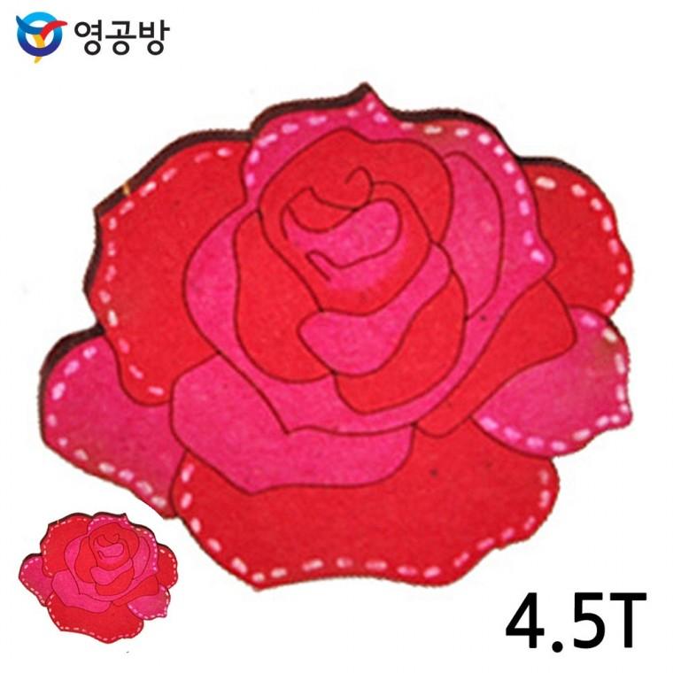 나무조립키트 모형만들기재료 목재조립키트 모형장난감 어린이장난감 우드아트 장미 4.5T 10개입 (연결구멍