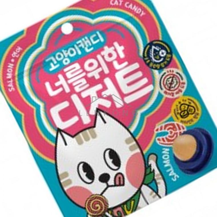 고양이건강간식 연어맛 고양이캔디 캣간식 고양이먹이 고양이영양간식 노묘간식