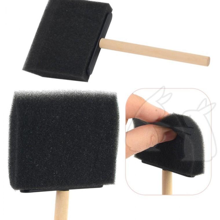 털안빠지는 미술용 폼브러쉬 빽붓 도장 스펀지붓 7.5cm