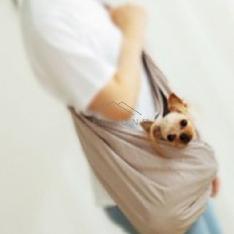 반려견이동가방 베이지 강아지슬링백 애완견가방 소형견이동가방 반려동물가방 강아지이동백