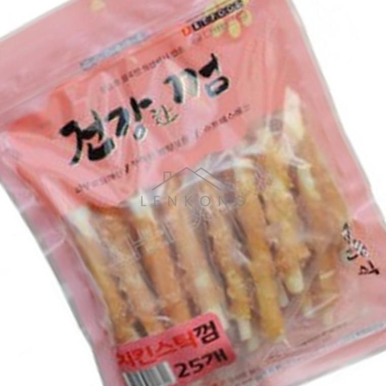 강아지양치껌 치킨스틱껌 25p 강아지치석제거 애견양치껌 강아지훈련용간식 애견용품 강아지간식개껌
