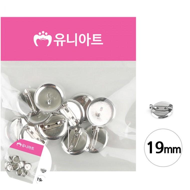 브로치재료 옷브로치핀 브로치핀부자재 브로치핀 코사지재료 핀재료 코사지 핀 19mm