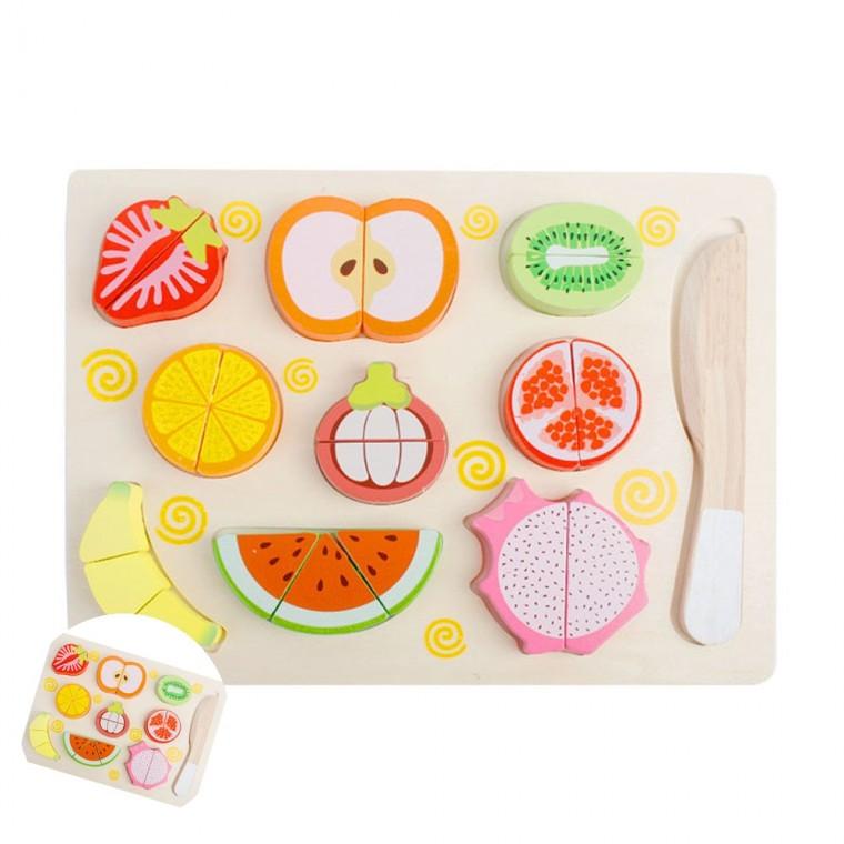 요리놀이 역할놀이완구 유아놀이완구 아기놀이완구 어린이소꿉놀이 후르츠 슬라이스 21pcs