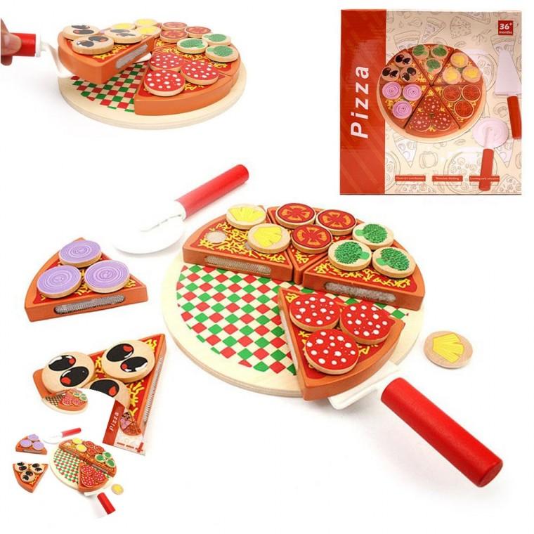 유아소꿉놀이 유아교육완구 요리놀이 아동놀이완구 어린이소꿉놀이 데코 피자 플레이 27pcs