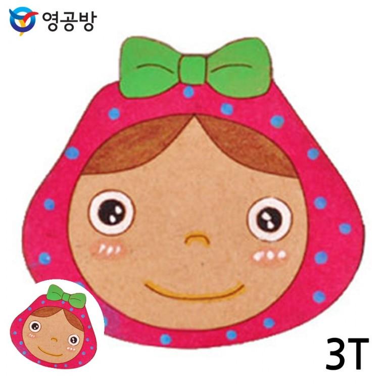 모형조립재료 목재조립장난감 만들기키트 방학숙제만들기 모형장난감 우드아트 리본 소녀 3T 10개입 (연결