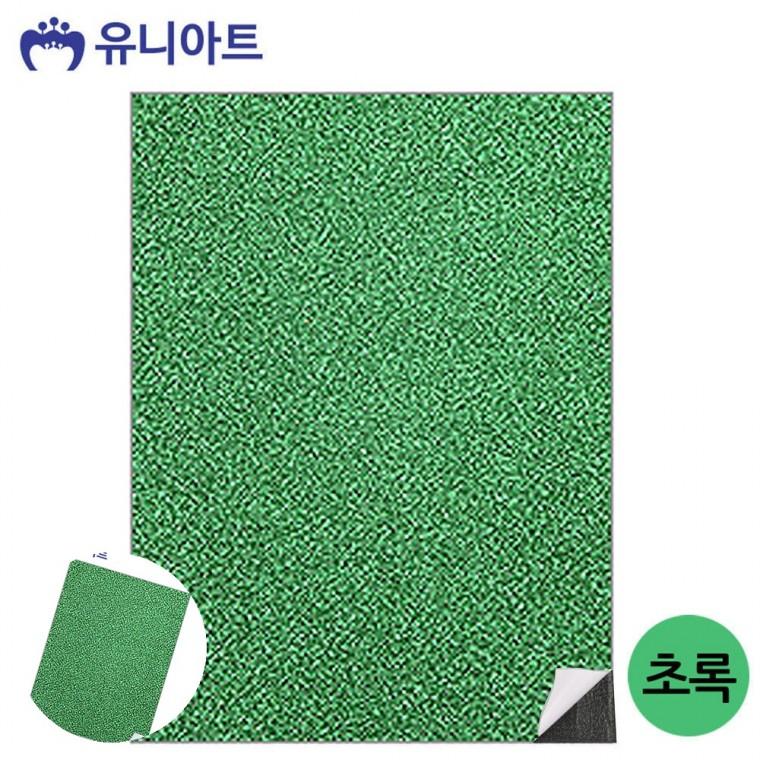 리본공예 펠트원단 악세사리부자재 머리핀재료 리본공예재료 반짝이 접착식 펠트지 초록