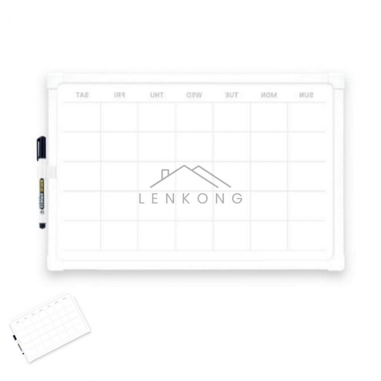탁상용 스케줄보드 화이트프레임 30x20cm 스케줄탁상달력 일정판 주간탁상용캘린더 탁상용스케줄러 탁상용