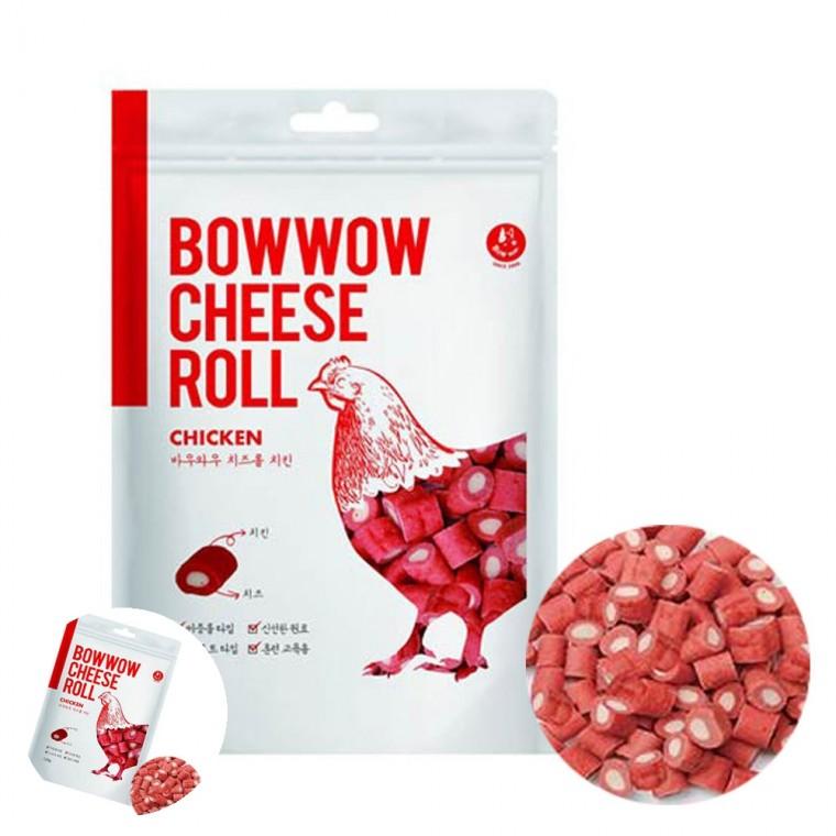 반려견간식 애완견간식 강아지건강간식 개간식 강아지훈련간식 치즈롤 치킨맛 120g 강아지 간식