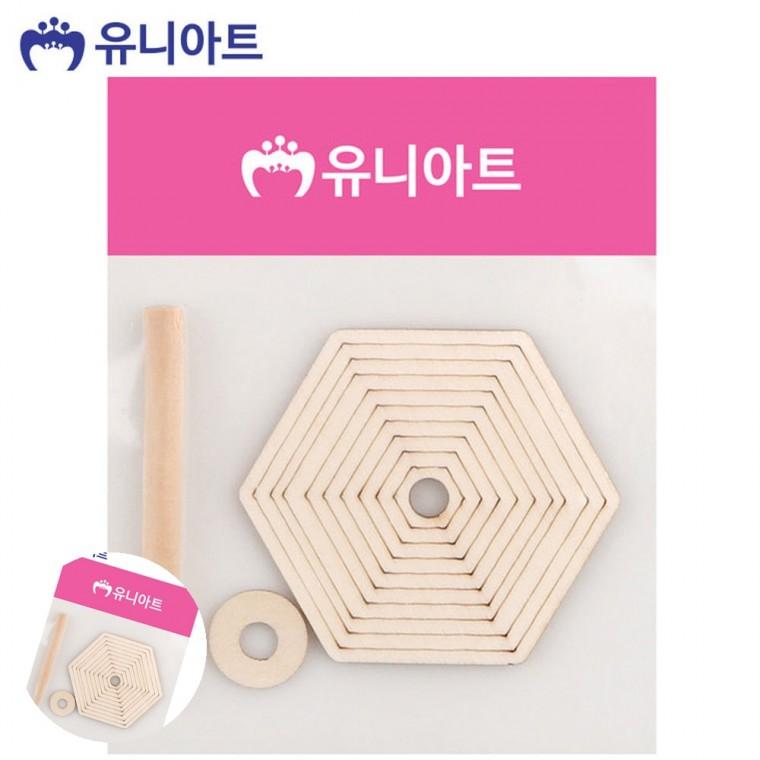 유치원만들기재료 팽이DIY 팽이놀이 유아만들기재료 전통팽이 나무 팽이 육각