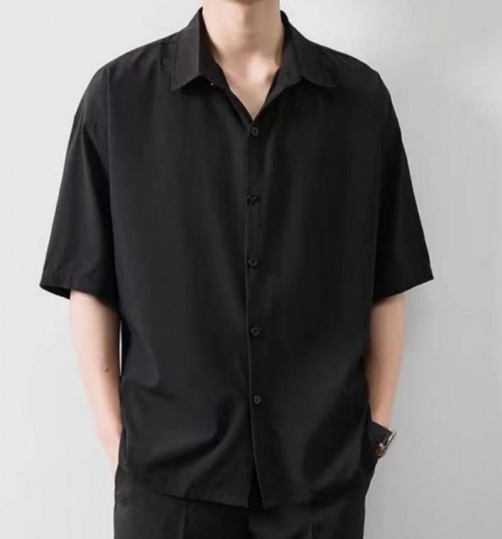 남방 캐주얼 루즈핏 반팔셔츠 남성 정장셔츠 남방 반팔셔츠 남성 정장셔츠