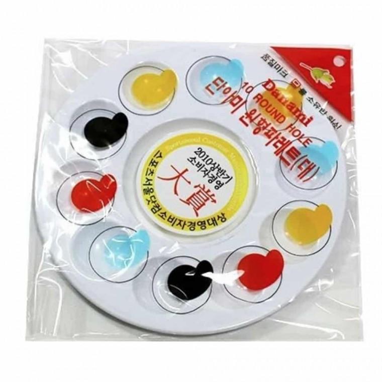 원형파레트 10칸 (L) 미술파레트 물감파레트 물감파렛트 미술용파레트 물감팔레트
