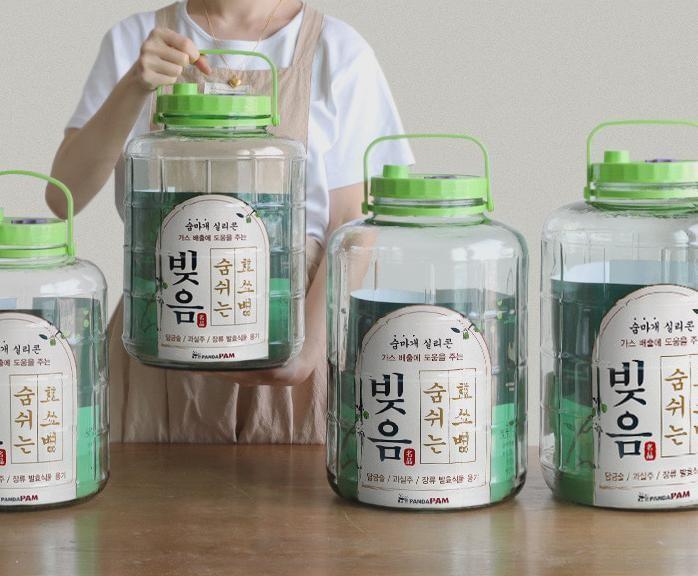 효소병 10L 12L 15L 18L 원형유리용기 유리담금주병
