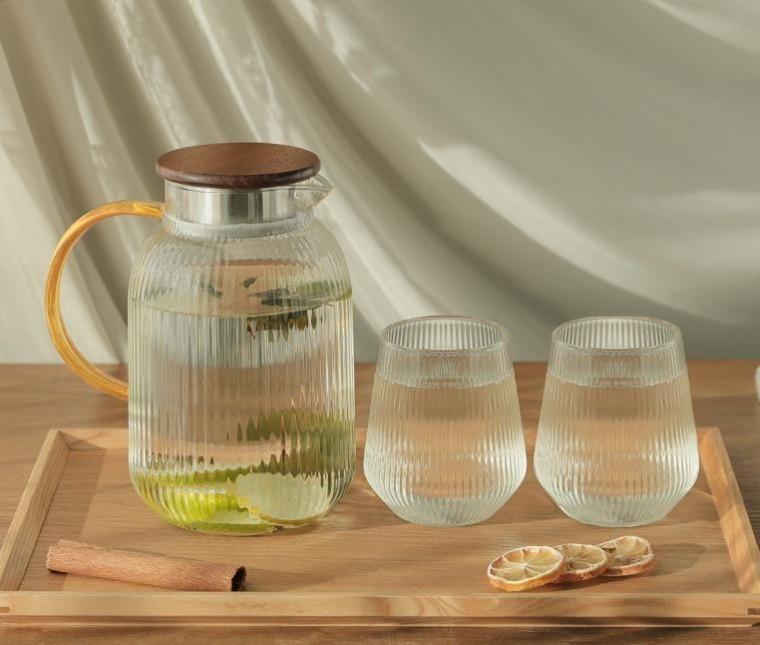 물병 1.8L 컵 420ml 2P 내열유리티팟 내열유리티포트
