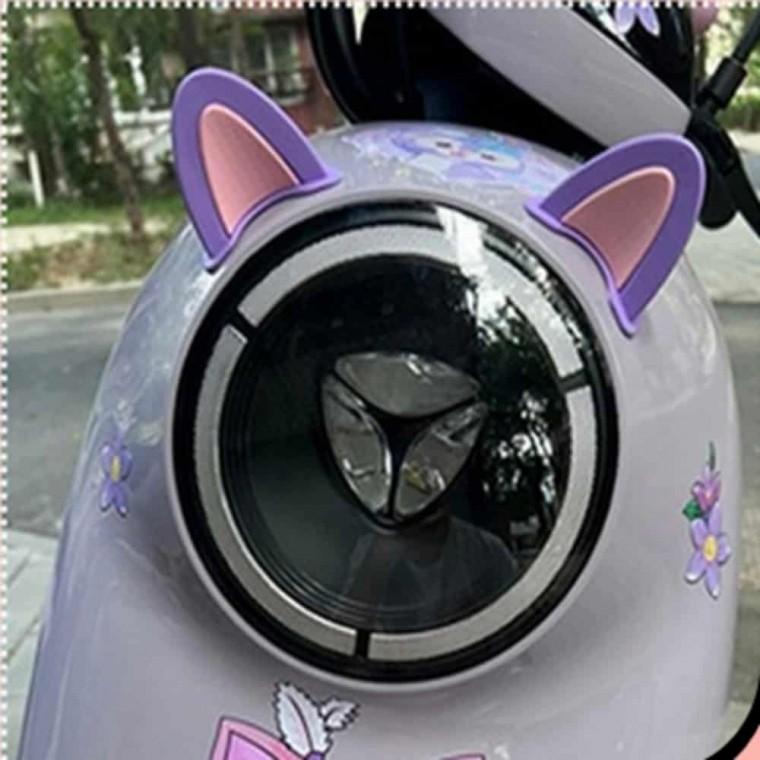 부착식 헬멧 고양이귀 바이크장식 라이더용품 고양이귀장식 헬멧꾸미기 헬멧악세사리