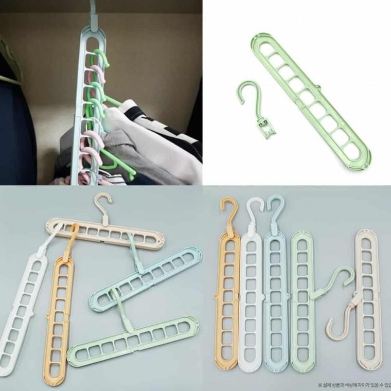 가로세로 확장 옷걸이행거 9홀 멀티옷걸이 논슬립옷걸이 옷걸이바지걸이 수납옷걸이 기능성옷걸이